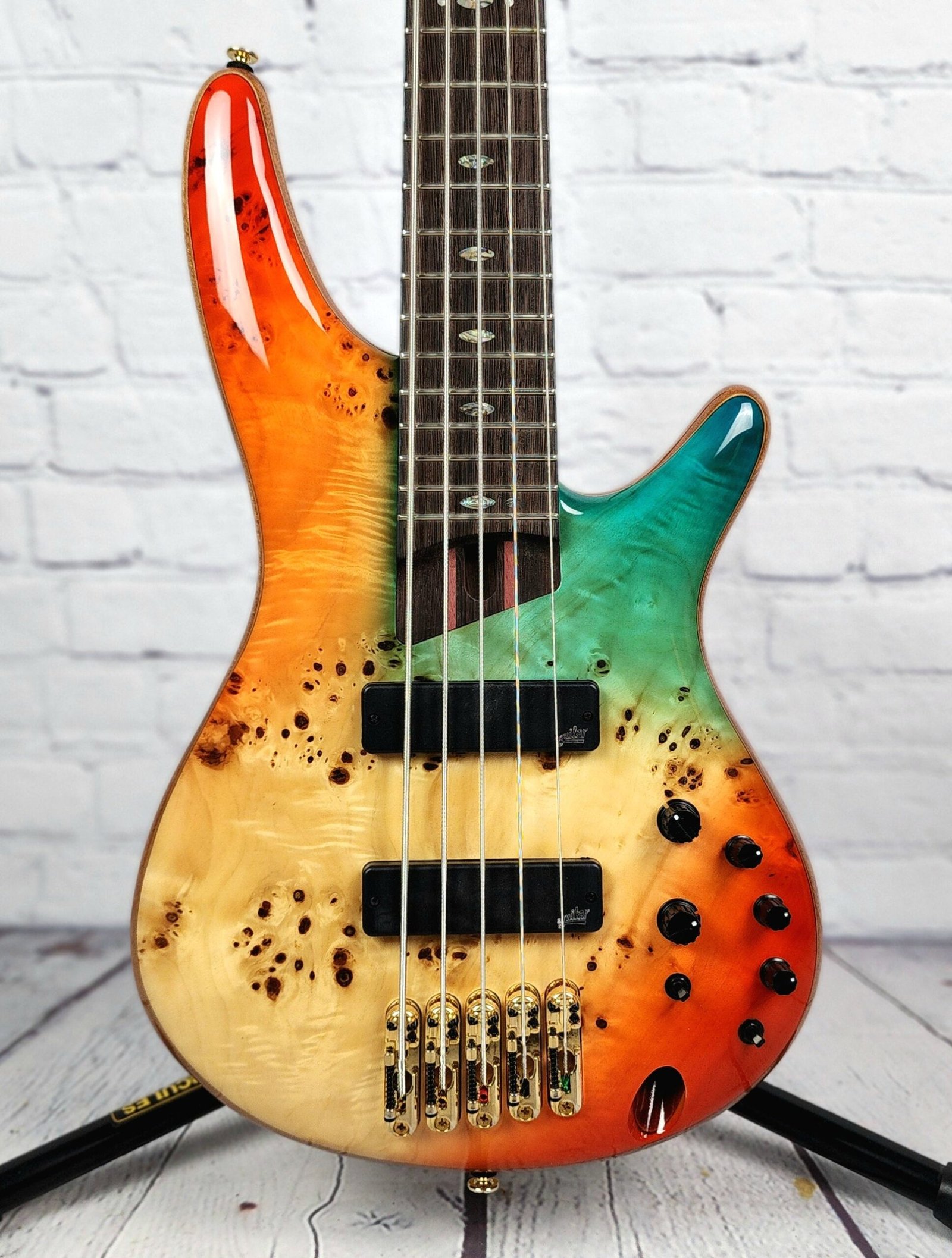 ibanez sr1605dw ask 5 string bass guitar autumn sunset sky ibanez sr1605dw ask 5 string bass guitar autumn sunset sky